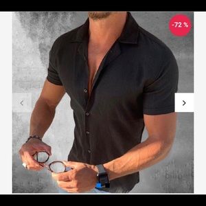 Men’s fashion casual short sleeved shirt